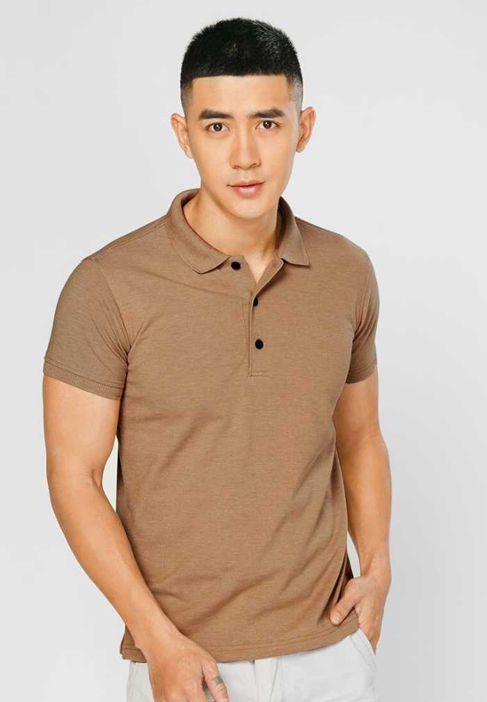 Mẫu Fly88 com giải trí trực tuyến polo cao cấp chất lượng cao màu nâu