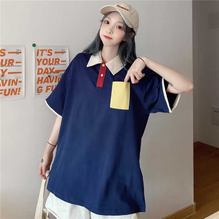 Mẫu Fly88 com giải trí trực tuyến cổ bẻ đẹp với gam màu xanh than trẻ trung