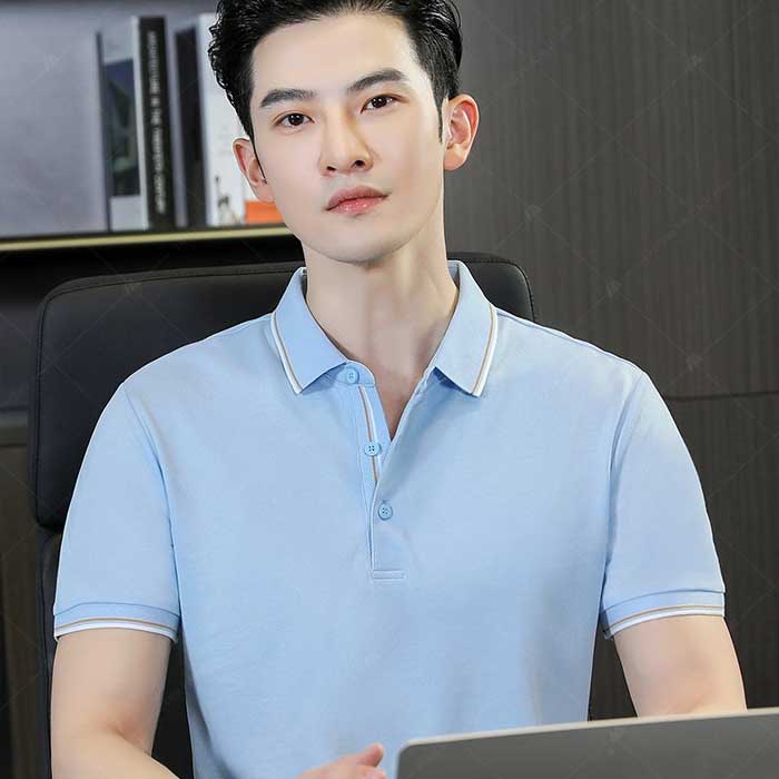 Áo polo vải hacool form Slim fit tôn lên các đường nét cơ thể