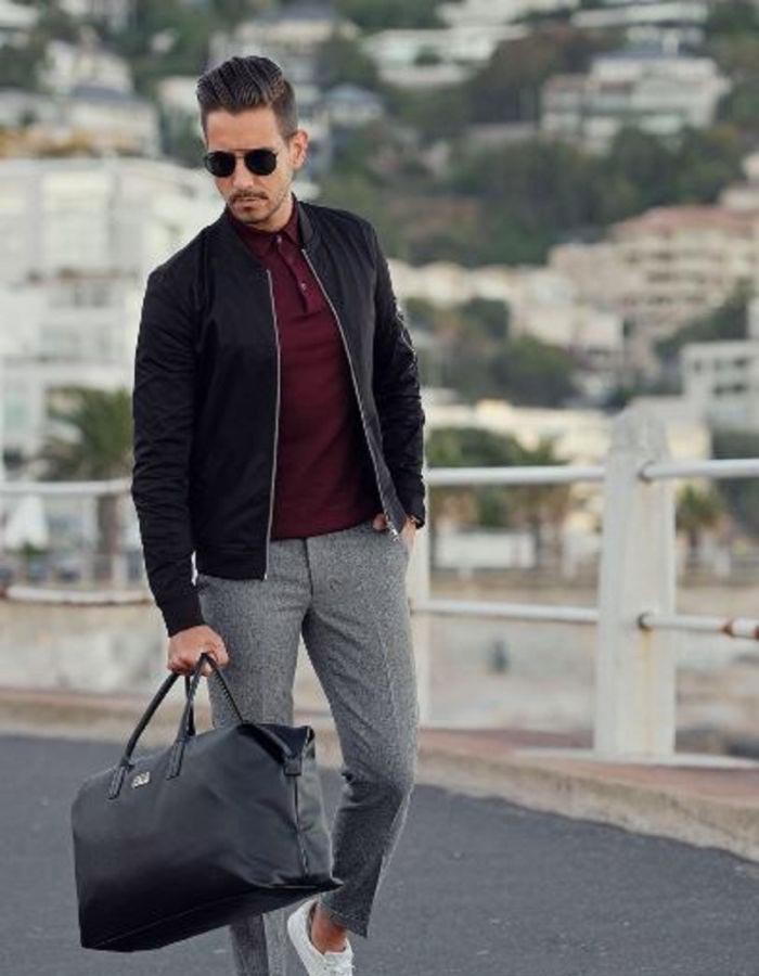 Kết hợp Fly88 com giải trí trực tuyến polo và khoác ngoài áo bomber