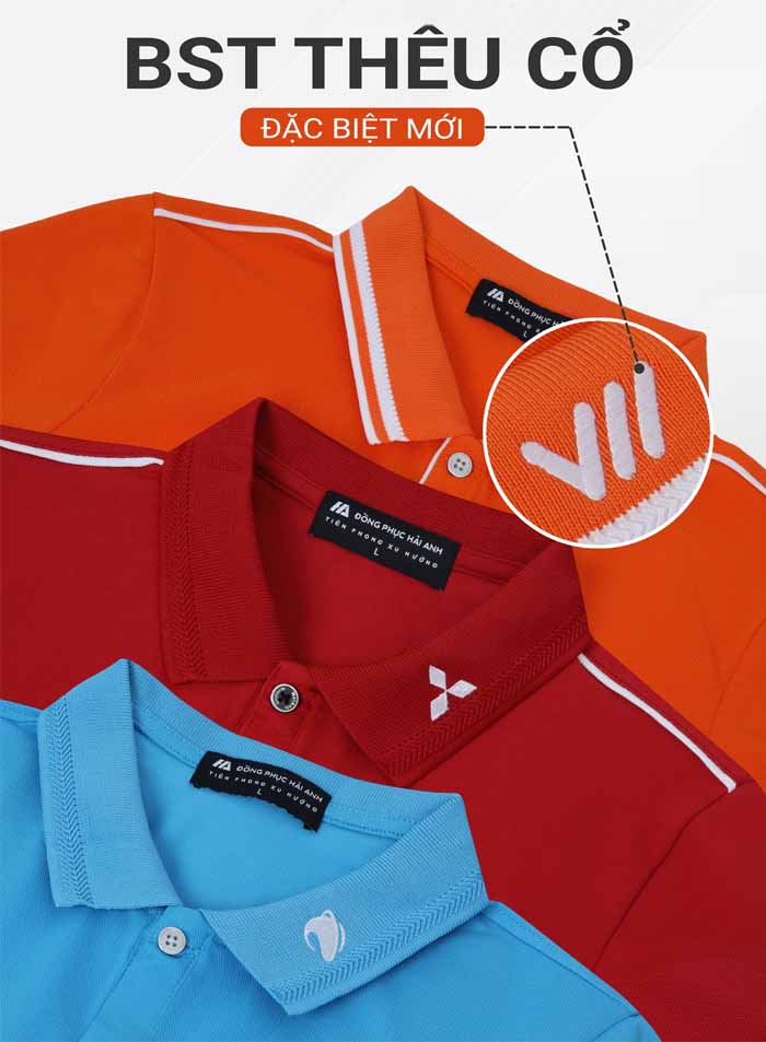 Áo polo của FLY888 Tỷ Lệ Kèo Hấp cẩn thận, tỉ mỉ trong từng đường kim, mũi chỉ