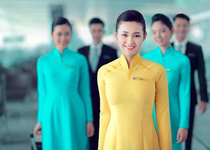 Mẫu áo dài Nhà Cái FLY88.COM Xanh Chín, Uy Tín Tặng 188k Trang Chủ Fly88.Com Uy Tín Đẳng Cấp Số 1 Châu Á đẹp của tiếp viên hàng không Vietnam Airlines