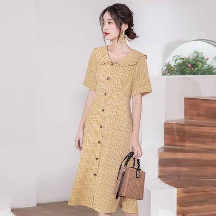 Bộ đồ kẻ Trang Chủ Fly88.Com Uy Tín Đẳng Cấp Số 1 Châu Á váy liền thân duyên dáng cho nàng Trang Chủ Fly88.Com Uy Tín Đẳng Cấp Số 1 Châu Á
