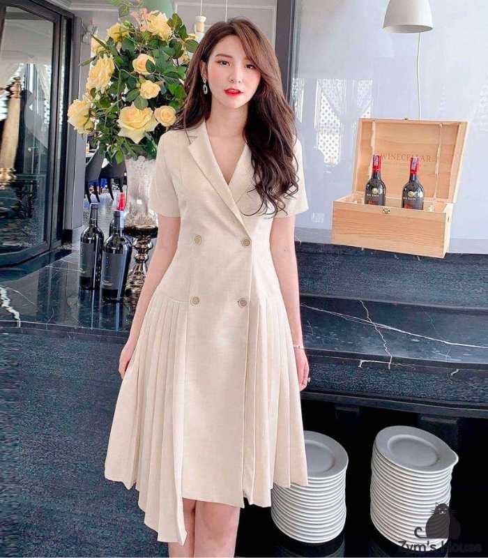 Kiểu đầm Trang Chủ Fly88.Com Uy Tín Đẳng Cấp Số 1 Châu Á trẻ trung giả vest giúp nàng thoải mái và duyên dáng hơn nơi Trang chính thức của nhà cái FLY88