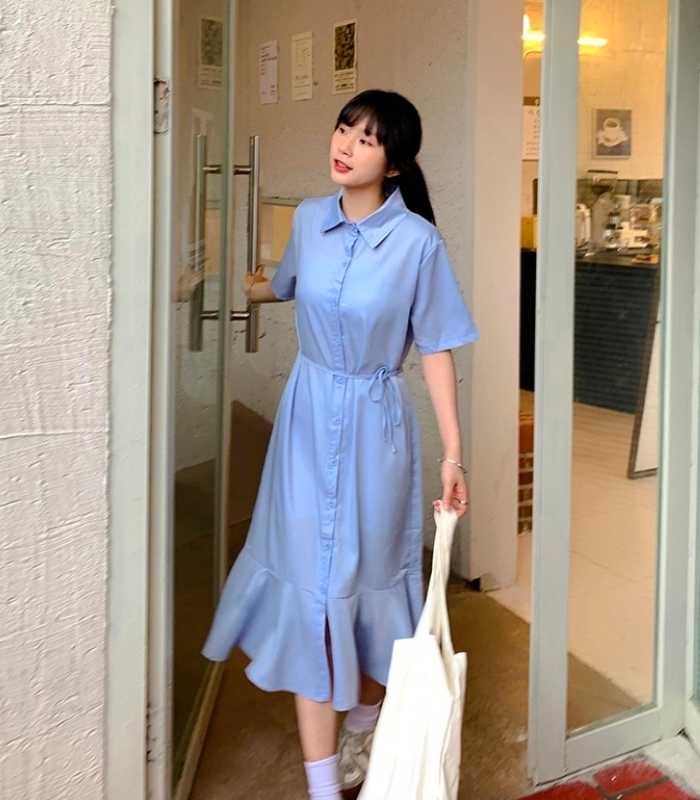 Thiết kế sơ mi đuôi cá được nhiều chị em bánh bèo yêu thích