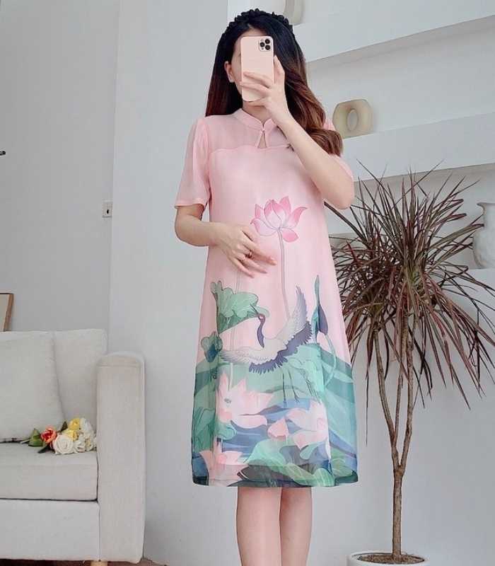Trang phục bầu Trang Chủ Fly88.Com Uy Tín Đẳng Cấp Số 1 Châu Á áo dài cách tân hiện đại
