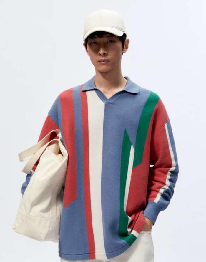 Áo polo sọc phối màu đặc sắc hiệu Zara