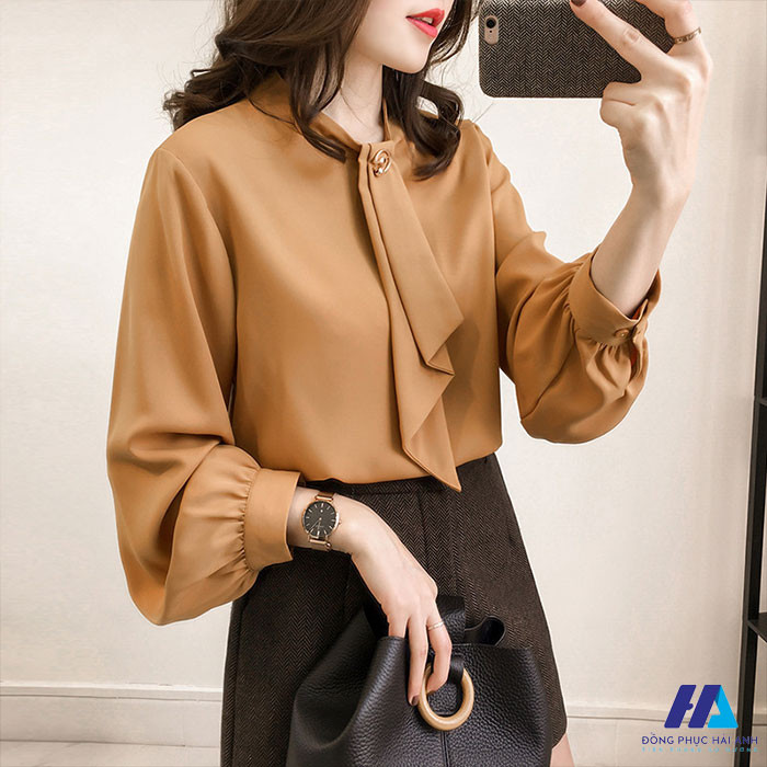 Áo sơ mi nữ kiểu Hàn Quốc rất dễ phối đồ