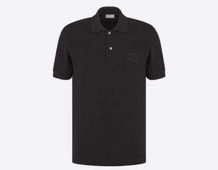 Mẫu Fly88 com giải trí trực tuyến trơn cổ bẻ màu đen dành cho anh em thích phong cách tối giản