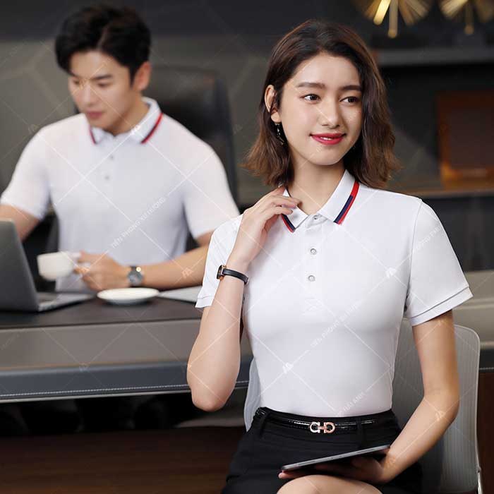 Áo thun cổ Đức viền đỏ được Thời trang Flai88 cá cược thể thao may từ vải Cotton cao cấp