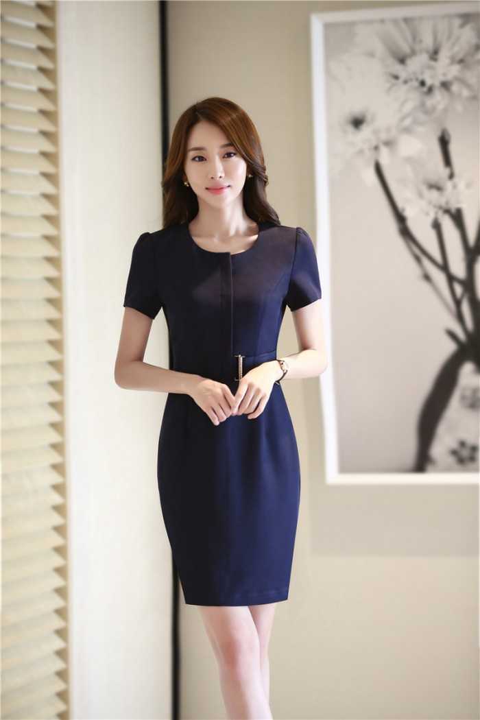 Mẫu váy Trang Chủ Fly88.Com Uy Tín Đẳng Cấp Số 1 Châu Á dáng suông cổ tròn màu xanh than