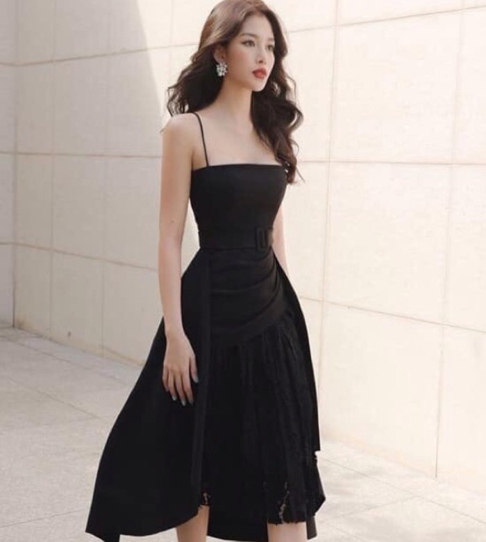 Đầm 2 dây Fly8888 Đăng ký tài khoản lịch sự, thích hợp cho nàng đi chơi hay đi sự kiện đều được