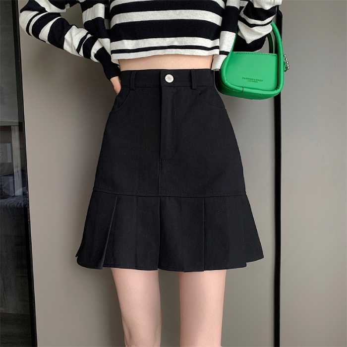 Chân váy ngắn đuôi cá mix Fly88 com giải trí trực tuyến croptop dài tay