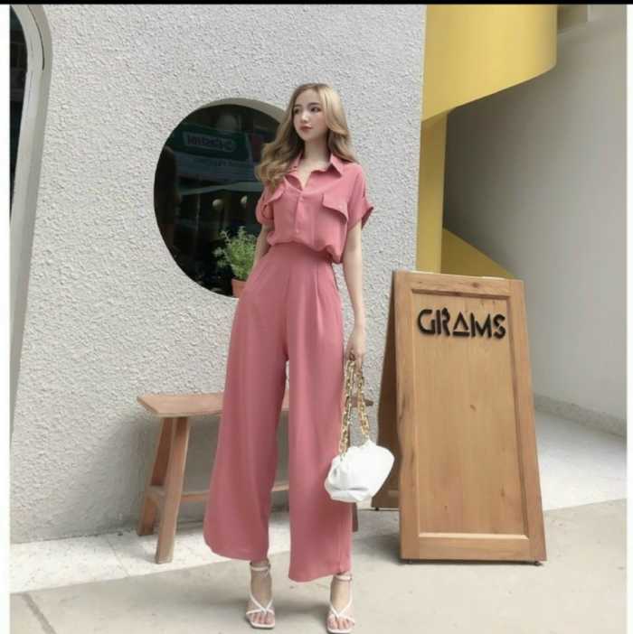 Set đồ Trang Chủ Fly88.Com Uy Tín Đẳng Cấp Số 1 Châu Á tone sur tone màu hồng thục nữ