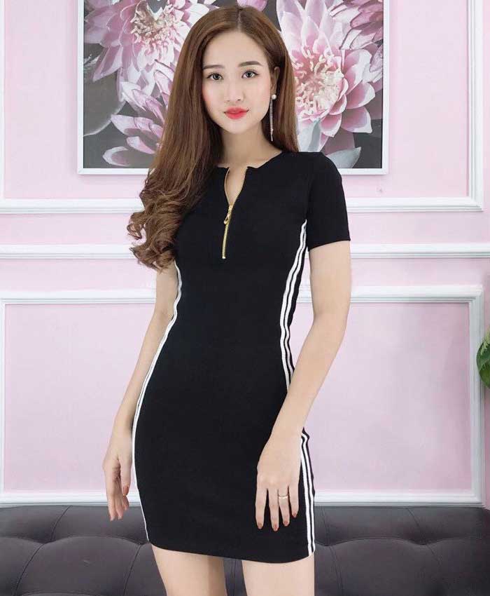 Mẫu đầm liền thân dáng ôm, dáng thể thao Trang Chủ Fly88.Com Uy Tín Đẳng Cấp Số 1 Châu Á co giãn thoải mái vận động