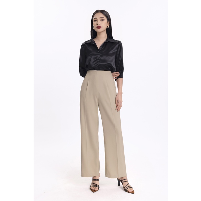 Thanh lịch khi phối hợp FLY88 tặng nạp đầu 188K sơ vin cùng quần suông ống đứng