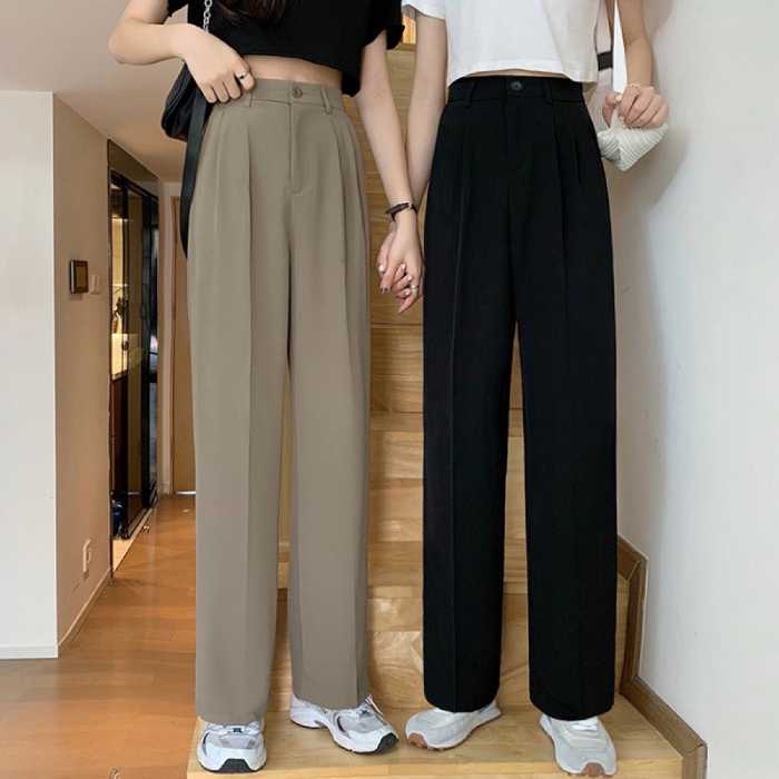 Quần âu cạp cao dáng dài phối Fly88 com giải trí trực tuyến croptop trẻ trung