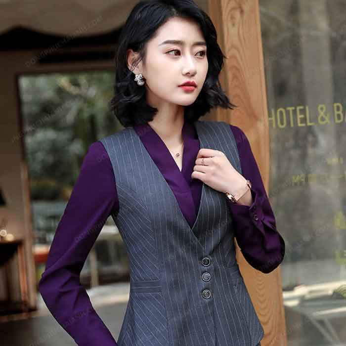 Áo Gile nữ Trang Chủ Fly88.Com Uy Tín Đẳng Cấp Số 1 Châu Á kẻ sọc thanh lịch