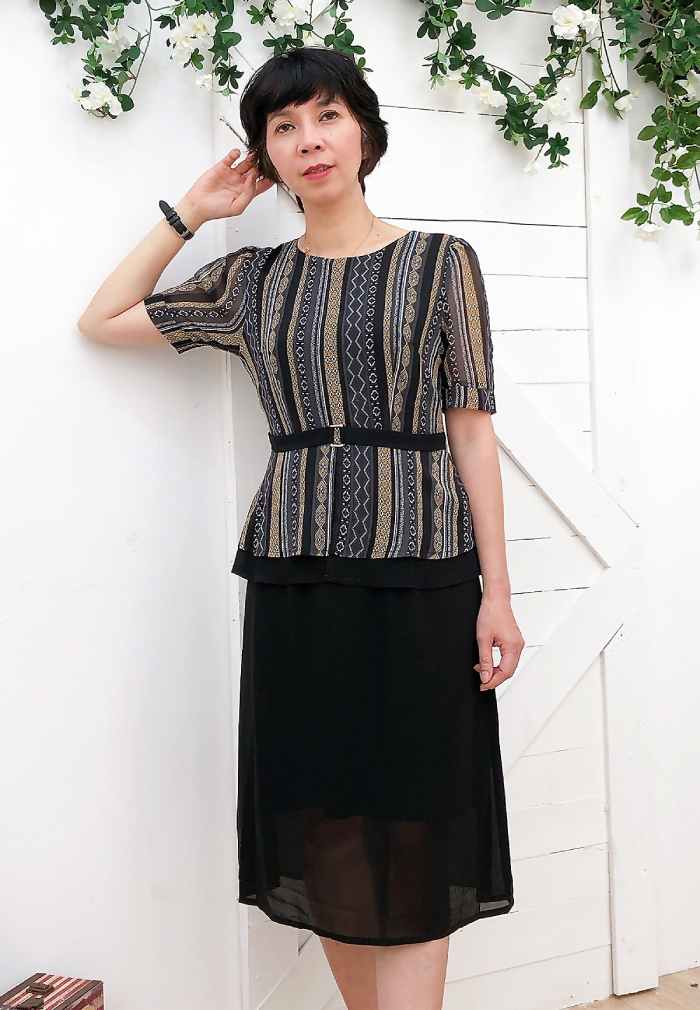 Váy đầm Fly8888 Đăng ký tài khoản peplum giúp phụ nữ tuổi trung niên khéo khoe vòng 2 hoàn hảo