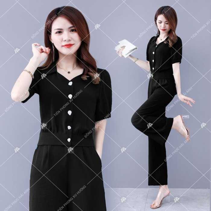 Set đồ Trang Chủ Fly88.Com Uy Tín Đẳng Cấp Số 1 Châu Á tone sur tone màu đen sang trọng, quý phái