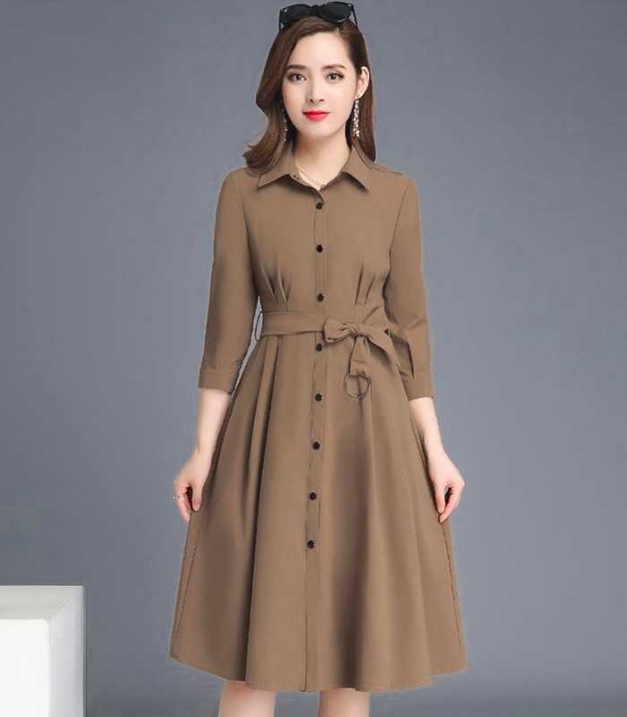 Váy Trang Chủ Fly88.Com Uy Tín Đẳng Cấp Số 1 Châu Á lịch sự cổ bẻ sơ mi thời trang