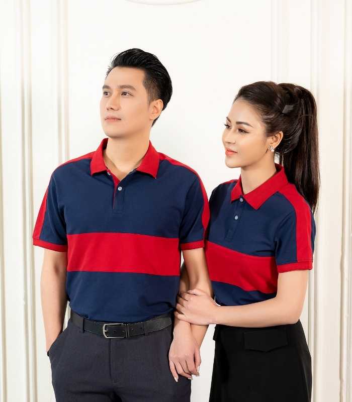 Mẫu Fly88 com giải trí trực tuyến polo phối màu theo phong cách color block tao nhã, ấn tượng