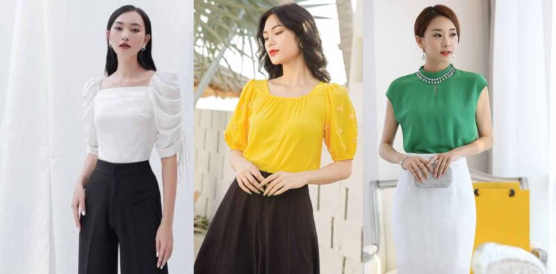 Những mẫu áo lẻ sang chảnh có thiết kế đơn giản dành cho phái đẹp