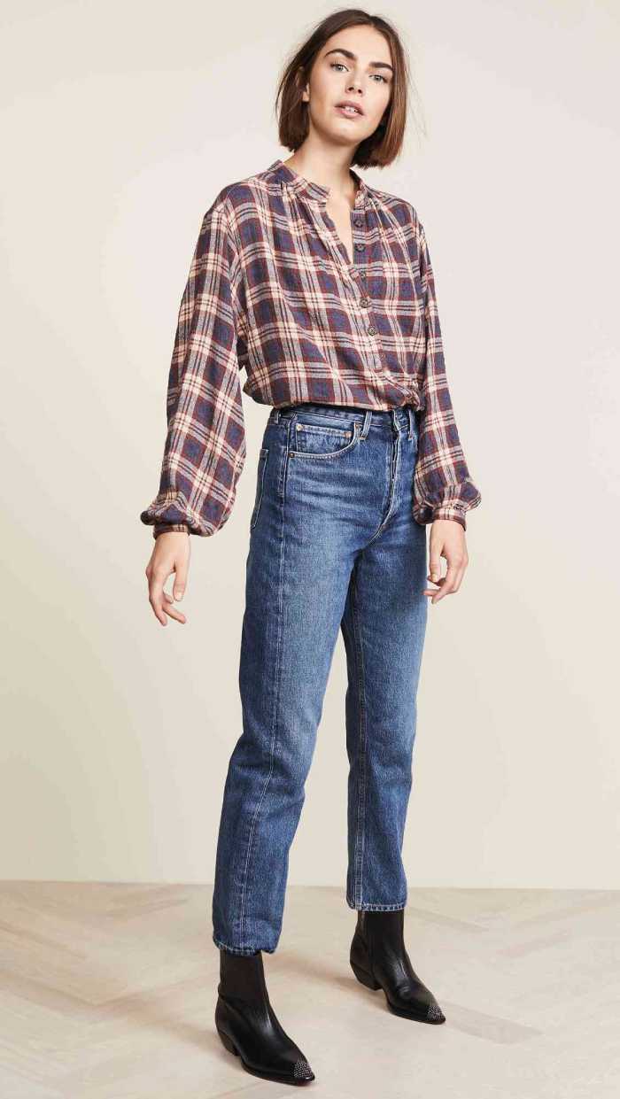 Áo sơ mi caro và jean mang đến set Flai88 nhà cái OkVip Trang Chủ Fly88.Com Uy Tín Đẳng Cấp Số 1 Châu Á đẹp cho chị em Fly88 com cá cược WC 2026
