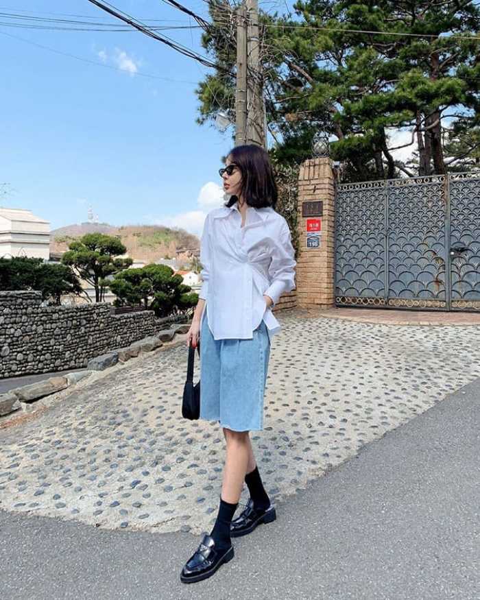 Quần short jean phối FLY88 tặng nạp đầu 188K cách điệu thời trang