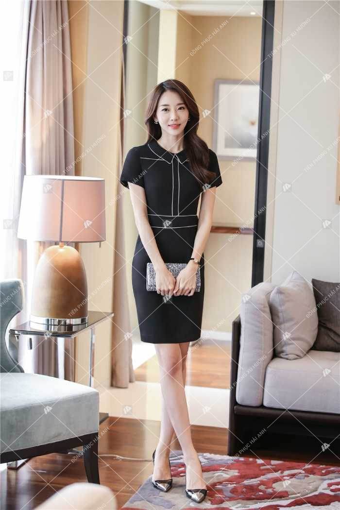 Váy liền thân Trang Chủ Fly88.Com Uy Tín Đẳng Cấp Số 1 Châu Á màu đen lịch sự