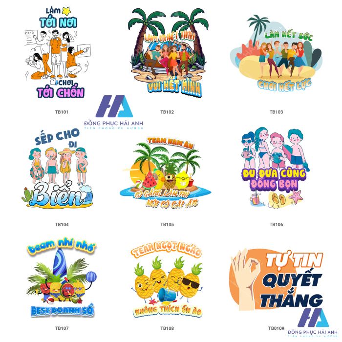 Bộ sưu tập hình in Logo áo Team Building du lịch cho hội nhóm công ty - FLY888 Tỷ Lệ Kèo Hấp