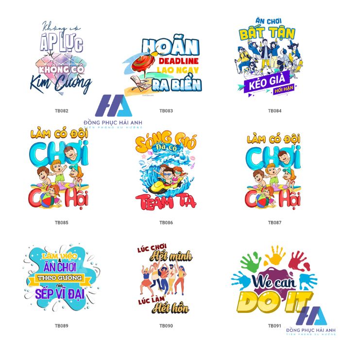 Bộ sưu tập hình in Logo Team Building độc đáo cho áo lớp, du lịch - FLY888 Tỷ Lệ Kèo Hấp