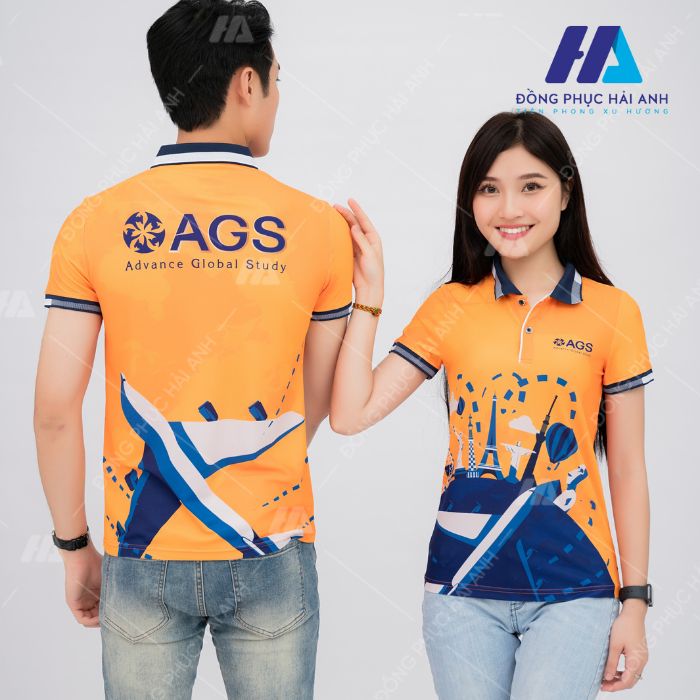 Mẫu Áo polo Nhà Cái FLY88.COM Xanh Chín, Uy Tín Tặng 188k du học Công ty Du học AGS- FLY888 Tỷ Lệ Kèo Hấp