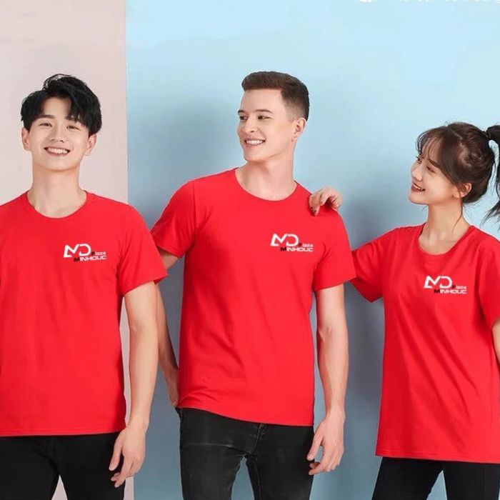 Mẫu Flyok.vip truy cập ngay màu đỏ cổ tròn năng động