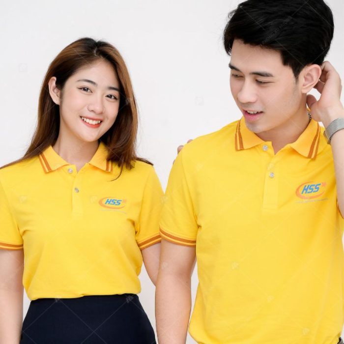 Flyok.vip truy cập ngay màu vàng cổ bẻ polo thanh lịch, tinh tế 