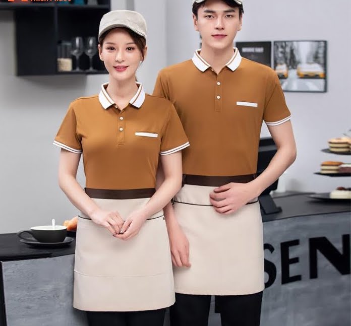 Flyok.vip truy cập ngay màu nâu nhân viên F&B