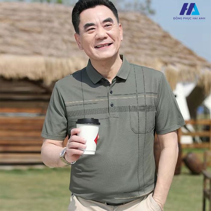 Áo polo thời trang nam trung niên U50- U60