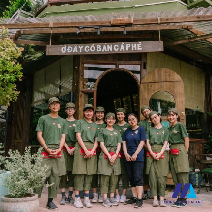 FLy88 quaytay.tv bóng đá Cộng Cafe sử dụng màu xanh quân đội làm màu sắc chủ đạo