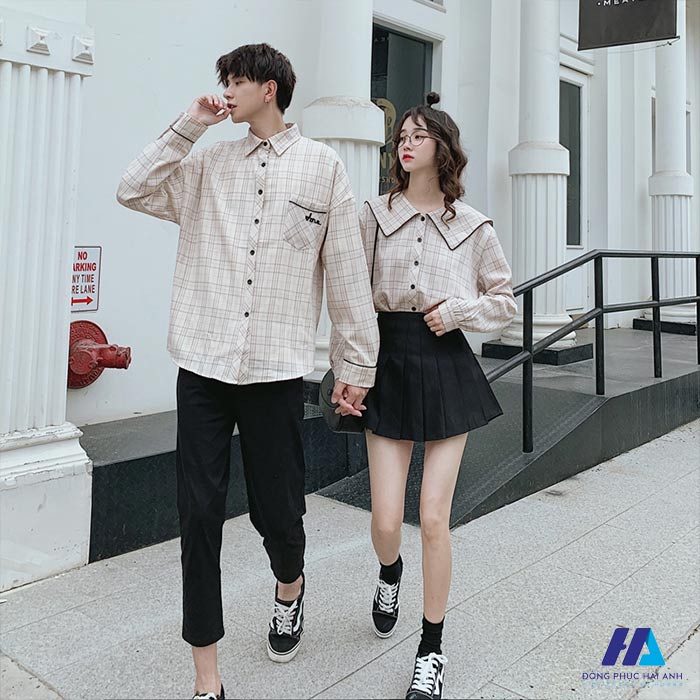 Áo sơ mi cặp gia đình được dành cho những cặp vợ chồng son