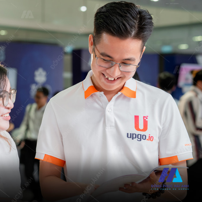 Mẫu Nhà Cái FLY88.COM Xanh Chín, Uy Tín Tặng 188k công ty UPGO Solutions sử dụng dòng vải in chuyển nhiệt cao cấp