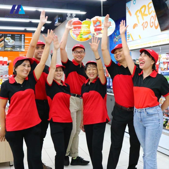 Trang phục nhân viên Circle K giúp tăng sự đoàn kết, gắn bó 