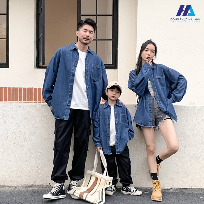 Mẫu FLY88 tặng nạp đầu 188K denim jeans gia đình phóng khoáng và cá tính