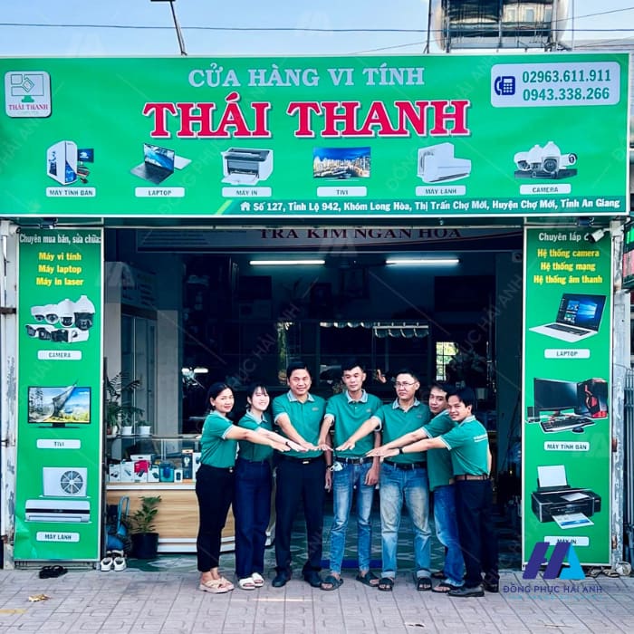 Áo Nhà Cái FLY88.COM Xanh Chín, Uy Tín Tặng 188k cửa hàng vi tính Thái Minh được thiết kế theo form áo Regular Fit