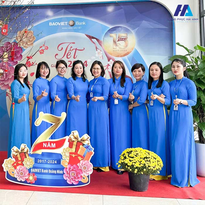 Mẫu áo dài Nhà Cái FLY88.COM Xanh Chín, Uy Tín Tặng 188k ngân hàng Bảo Việt Bank 