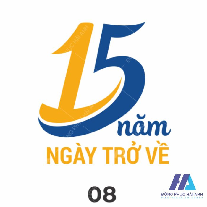 Mẫu logo áo họp lớp 15 năm - Ngày trở về 
