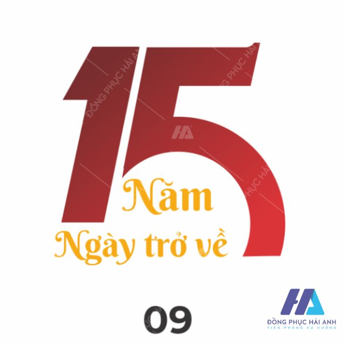 Mẫu logo họp lớp kỷ niệm 15 năm - Ngày trở về 