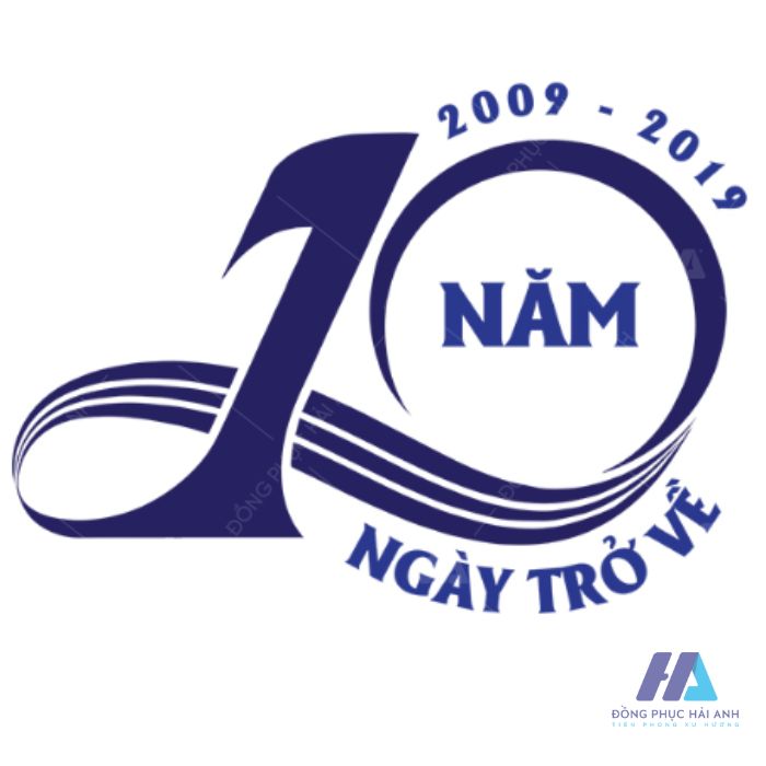 Logo họp lớp 10 năm ngày trở về