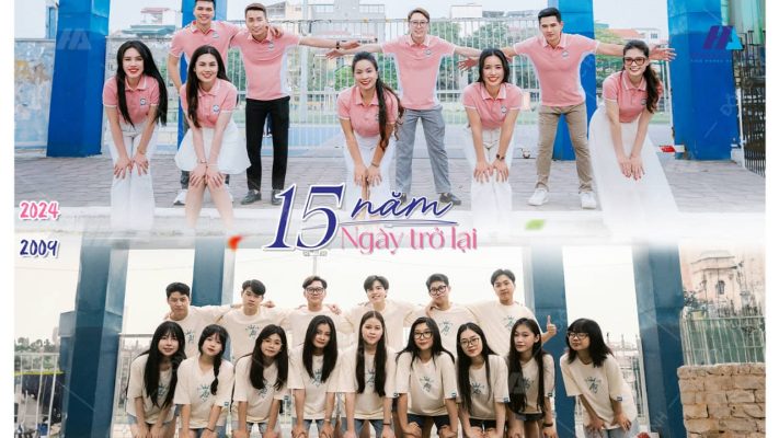 Logo kỷ niệm 15 năm ra trường FLY888 Tỷ Lệ Kèo Hấp