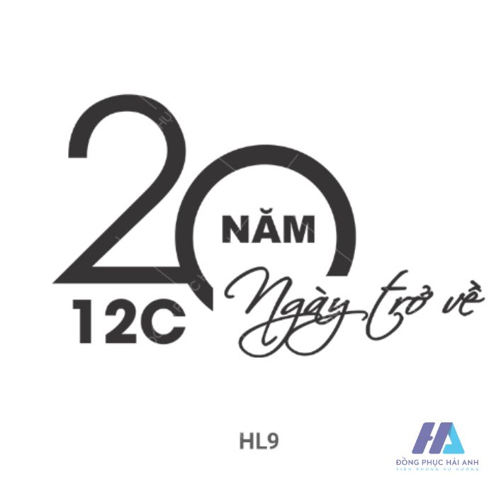 Mẫu logo họp lớp 20 năm - Ngày trở về