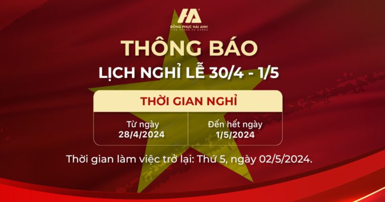 Thông báo lịch nghỉ 30/4--1/5/2024- FLY888 Tỷ Lệ Kèo Hấp